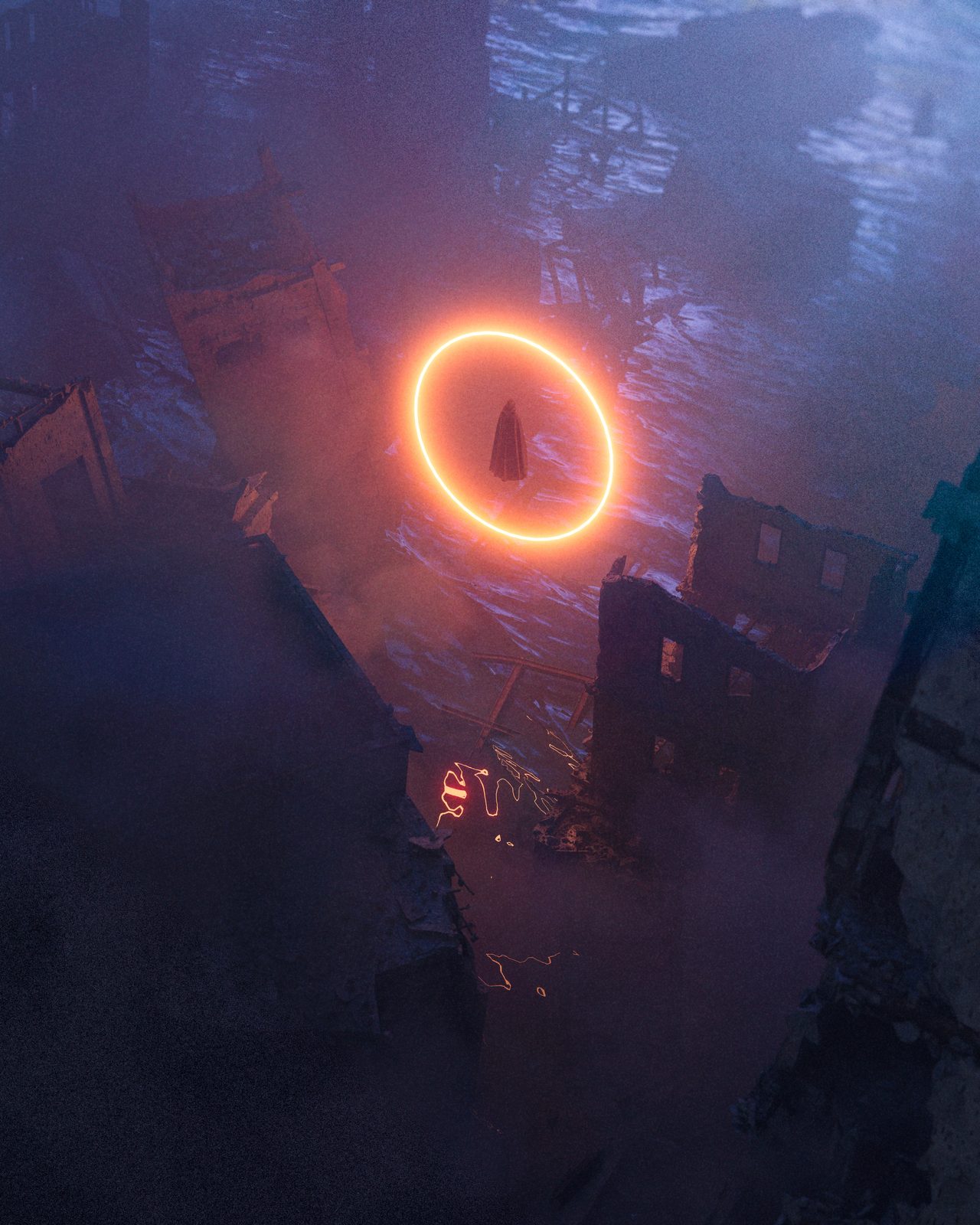 Above it All, 3D digital art by Aaron Nace