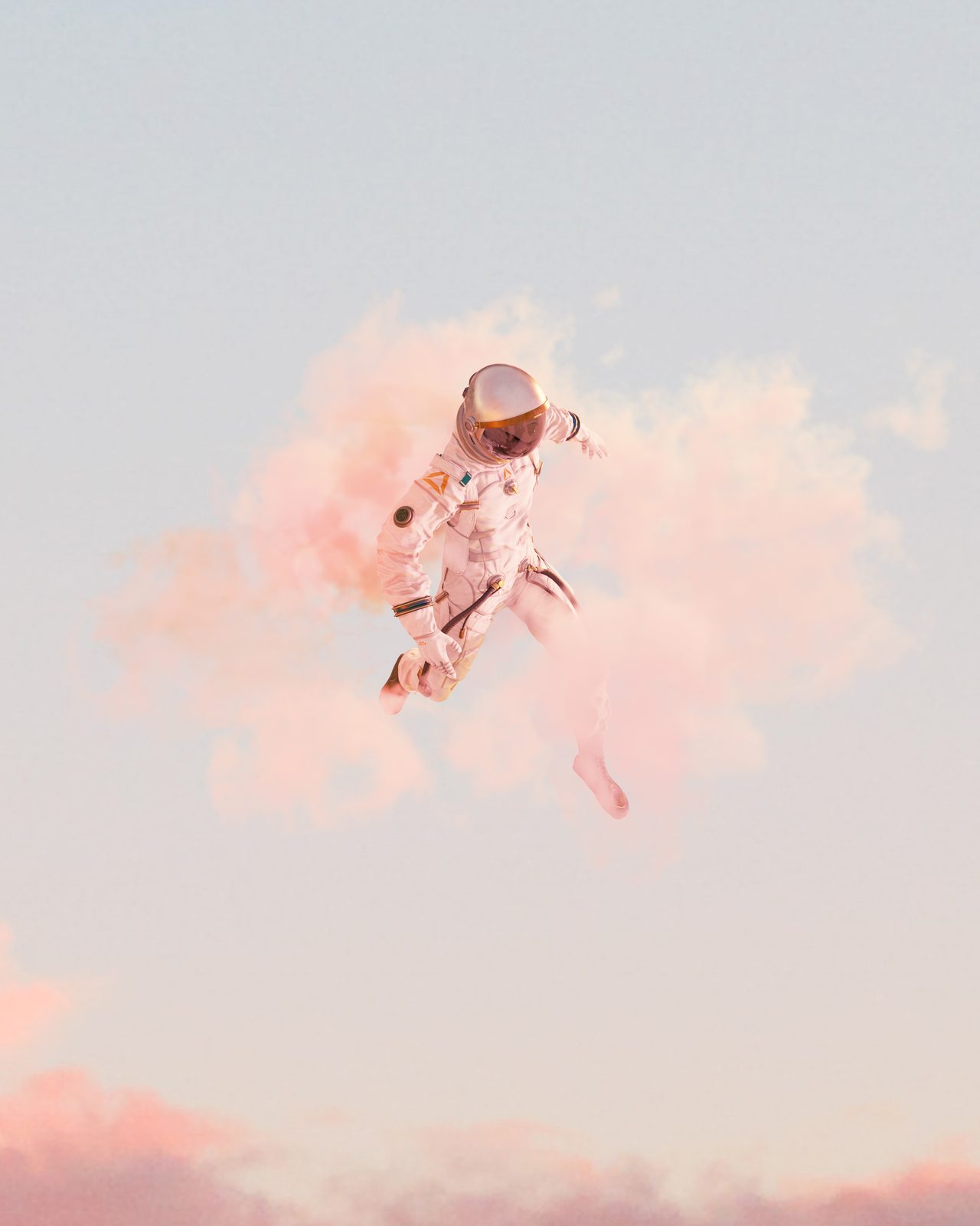 Cloud Ring, 3D digital art by Aaron Nace